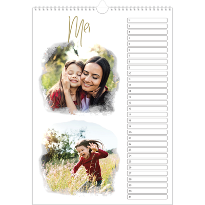Verjaardagskalenders A3 — Foto-effecten [Mei]