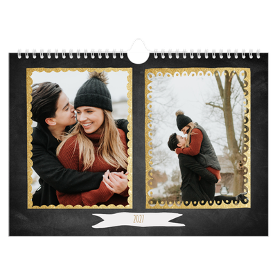 Fotokalender A4 — Foto in glitterrand [omslag]