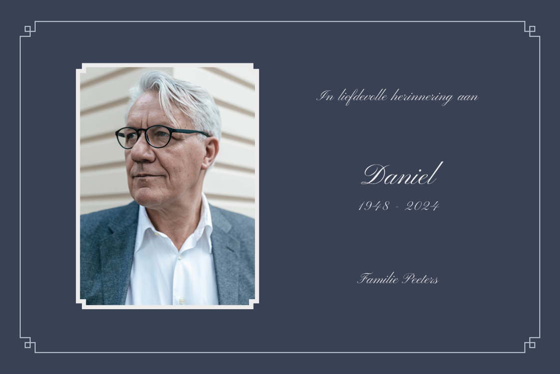 Bedankkaarten — Herinnering