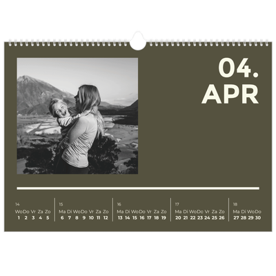 Fotokalender A3 — Modern en gedurft [April]