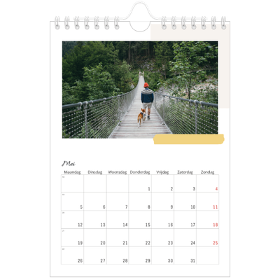 Fotokalender A5 — Gedempte tonen [Mei]