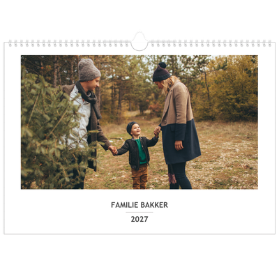 A3 Familieplanners — Simplistisch - gezinsplanner 4 personen [omslag]