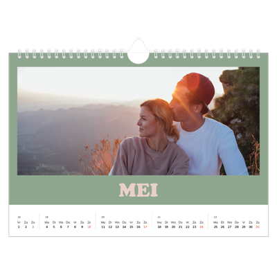 Fotokalender A4 — Retro stijl frames [omslag]