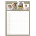 A3 Familieplanners — Warme aardetinten - gezinsplanner 5 personen [Januari]