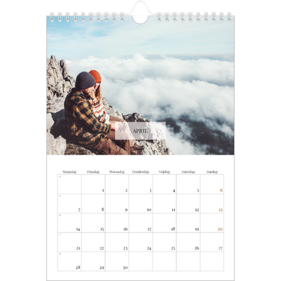 Fotokalender A4 (20 x 30 cm) — Klassieke kalender [April]