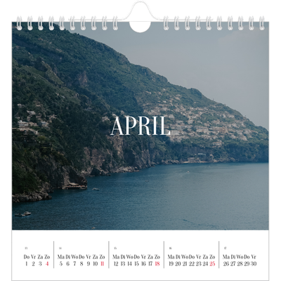 Jaarkalenders vierkant — Eindeloze ontsnapping [April]