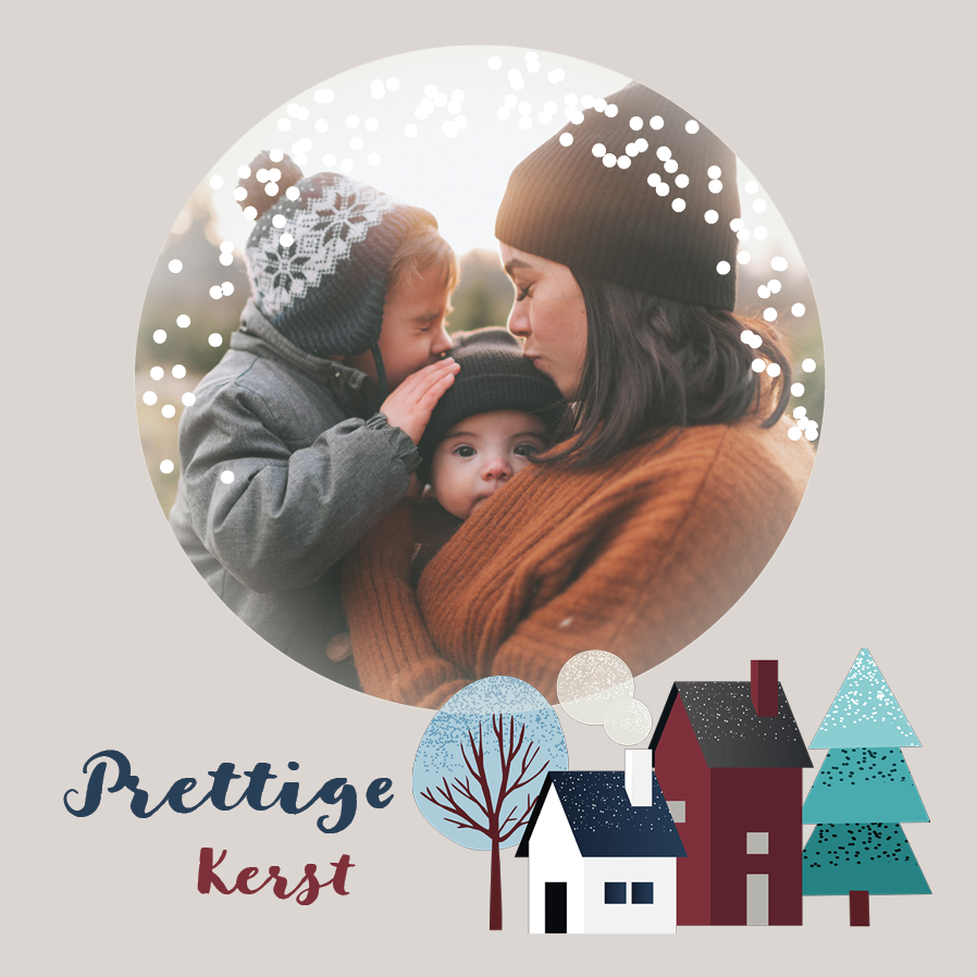 Fotokaarten — Besneeuwde straat