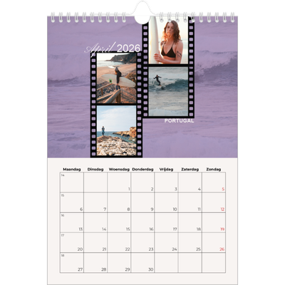 Fotokalender A4 (20 x 30 cm) — Zin in avontuur [April]
