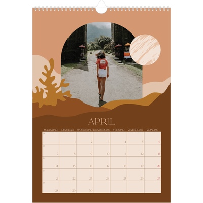 A3 Jaarkalenders — Neutrale bergen [April]