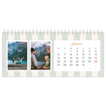 Bureaukalenders — Schrift en strepen