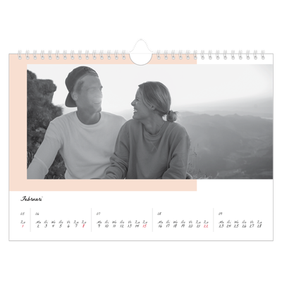 Fotokalender A4 — Kleur frames [Februari]