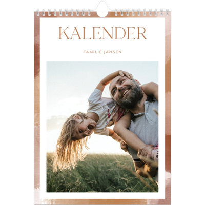 Fotokalender A4 (20 x 30 cm) — Verfkwast effect [omslag]