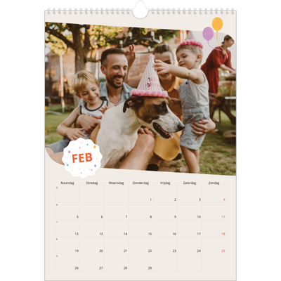 A3 Jaarkalenders — Iconische verjaardag [Februari]