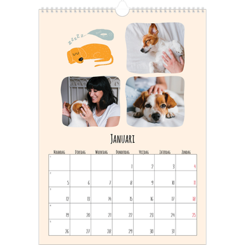 Fotokalender A3 — Hondenpoten en krabbels