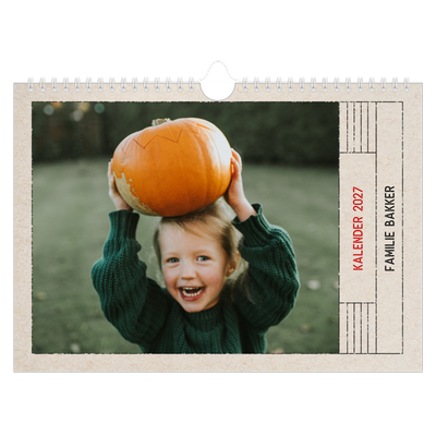 Fotokalender A4 — Craft stempel effect [omslag]