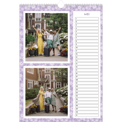Verjaardagskalenders A3 — In volle bloei [Mei]