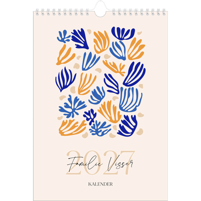 Fotokalender A4 (20 x 30 cm) — Minimalistisch koraal [omslag]
