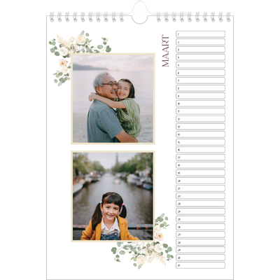 Verjaardagskalenders A4 — Bohemian [Maart]