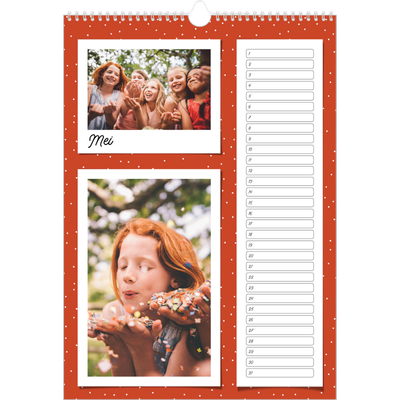 Verjaardagskalenders A3 — Snapshots in felle kleuren [Mei]