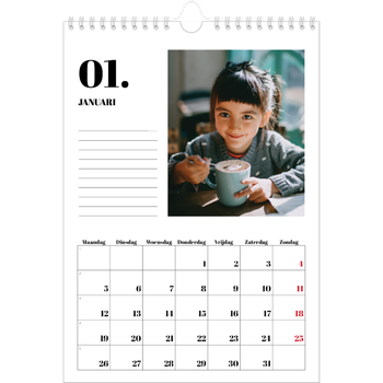 Fotokalender A4 — Serif en momenten