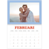 Fotokalender A4 Dubbel (30 x 40 cm) — Retro stijl frames [Februari]
