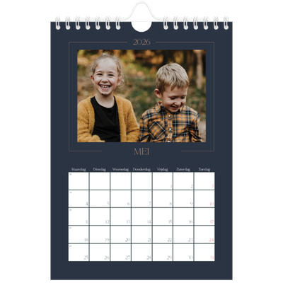 Fotokalender A5 — Pruisisch blauw [omslag]