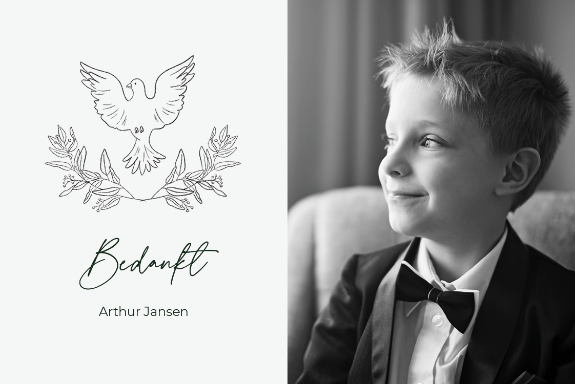 Bedankkaarten — Communie schetsen