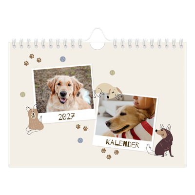 Fotokalender A5 — Speelse puppy [omslag]