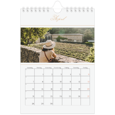 Fotokalender A5 — Goudschrift banner [April]