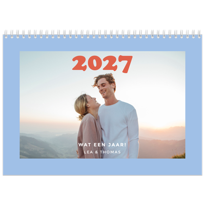 Fotokalender A4 Dubbel (30 x 40 cm) — Retro stijl frames [omslag]