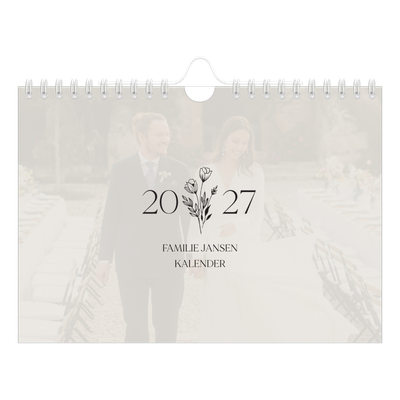 Fotokalender A5 — Initialen in bloei [omslag]