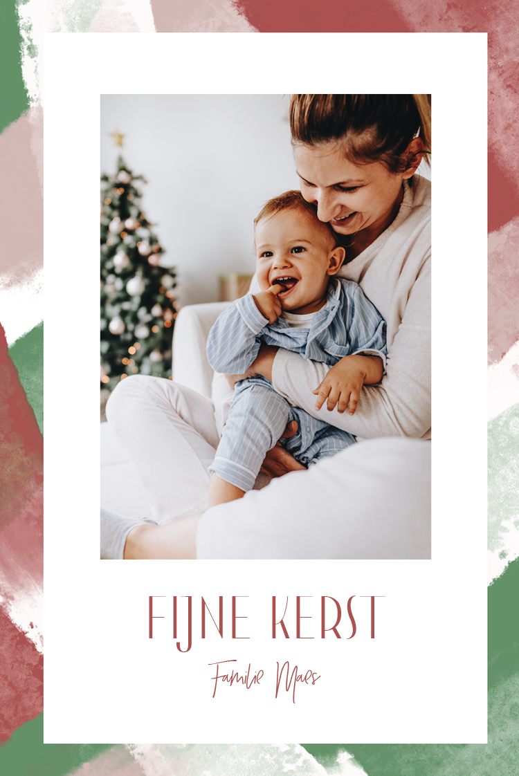 Fotokaarten — Verfroller effect