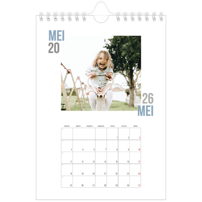 Fotokalender A5 — Dubbele tekst [omslag]