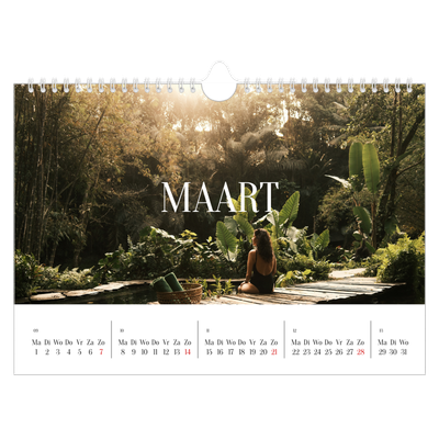 Fotokalender A4 — Eindeloze ontsnapping [Maart]