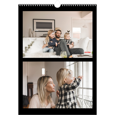 A3 Jaarkalenders — Foto in zwart kader [omslag]