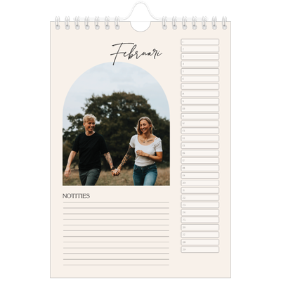 Fotokalender A5 — Boog van herinneringen [Februari]