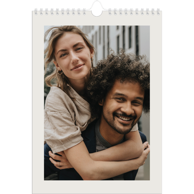 Verjaardagskalenders A4 — Simpel ivoor [omslag]