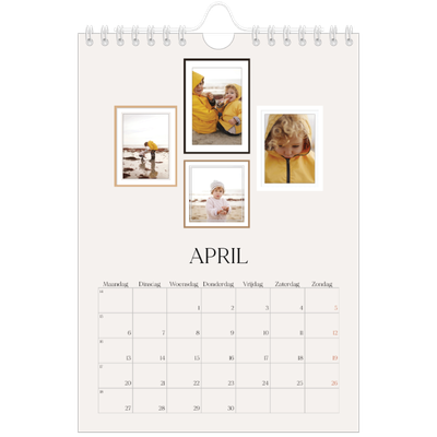 Fotokalender A5 — Fotowand gallerij [April]