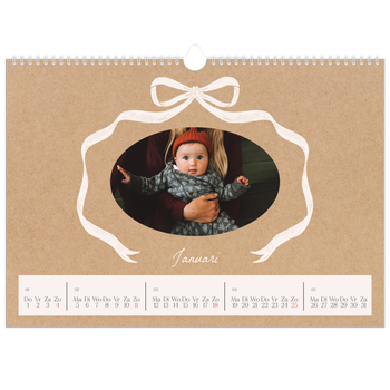 Fotokalender A3 — Kraft en strik