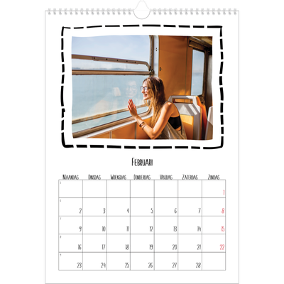 A3 Jaarkalenders — Plakboekmomenten [Februari]
