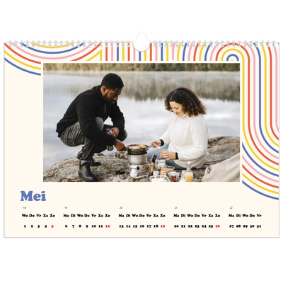 Fotokalender A3 — Retro strepen [omslag]