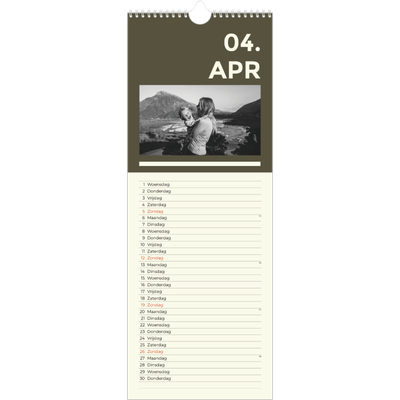 Smalle kalender  — Modern en gedurft [April]