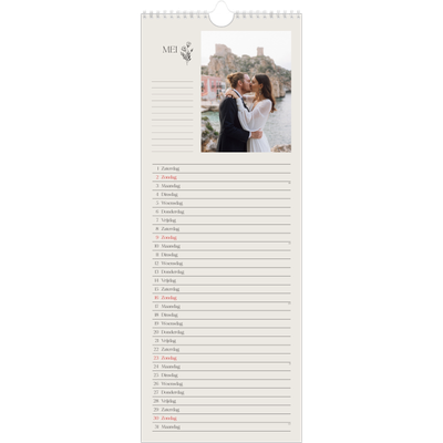 Smalle kalender  — Initialen in bloei [Mei]