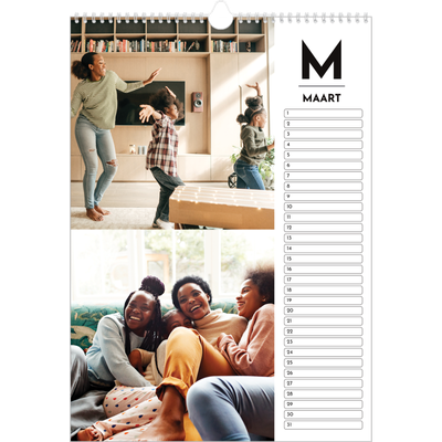 Verjaardagskalenders A3 — Schijnwerper effect [Maart]
