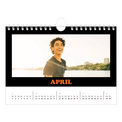 Fotokalender A5 — Vrolijke typo [April]
