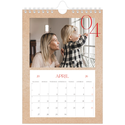 Fotokalender A5 — Rode stippen [April]