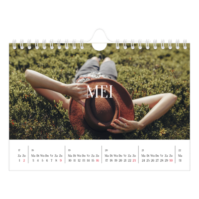 Fotokalender A5 — Eindeloze ontsnapping [Mei]