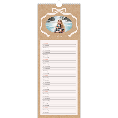 Smalle kalender  — Kraft en strik [Maart]