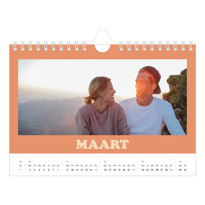 Fotokalender A5 — Retro stijl frames [Maart]