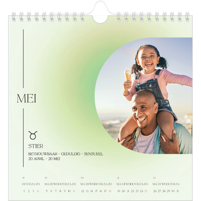 Jaarkalenders vierkant — Astronomie [omslag]